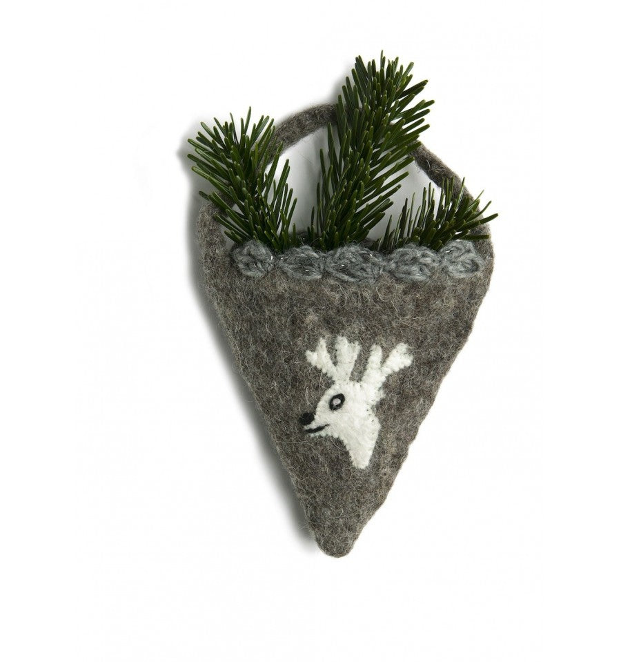 En Gry Og & Sif Bas de Noël Sac: cône cerf