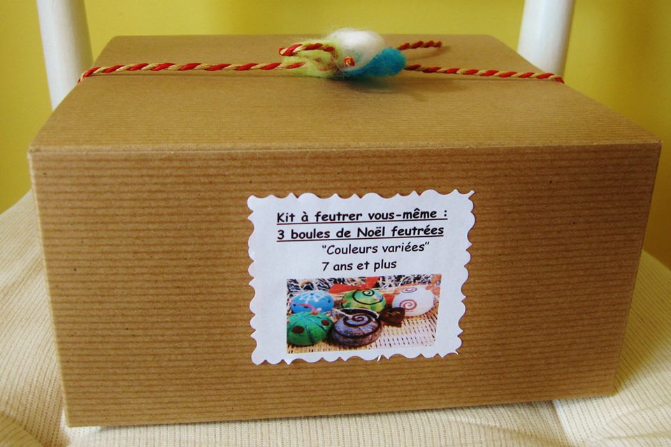 Little fingers of wool Do-it-yourself kit Felting Christmas balls