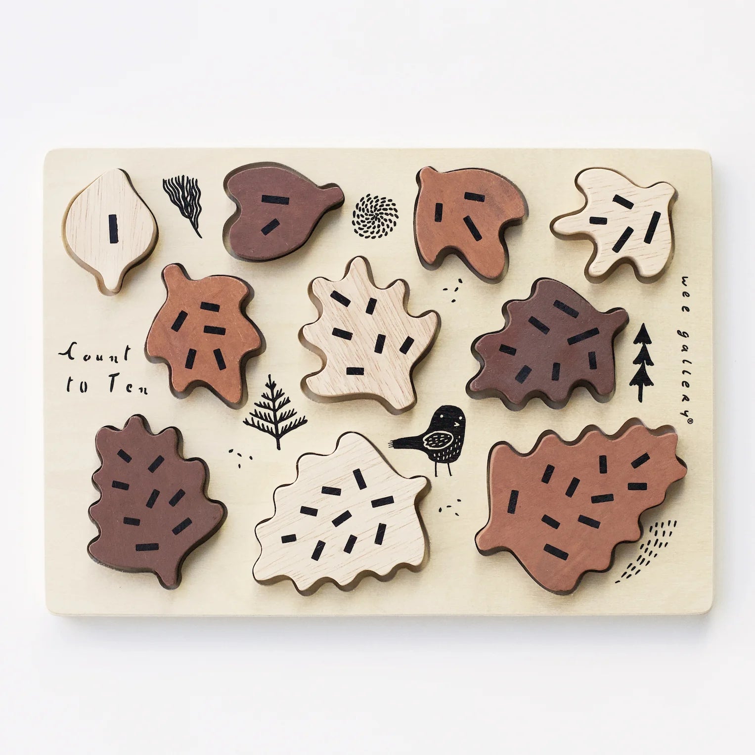 Wee Gallery Casse-tête pour compter feuilles