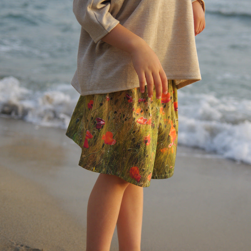 A Sardine in Rio Poppies skirt 4-6 years