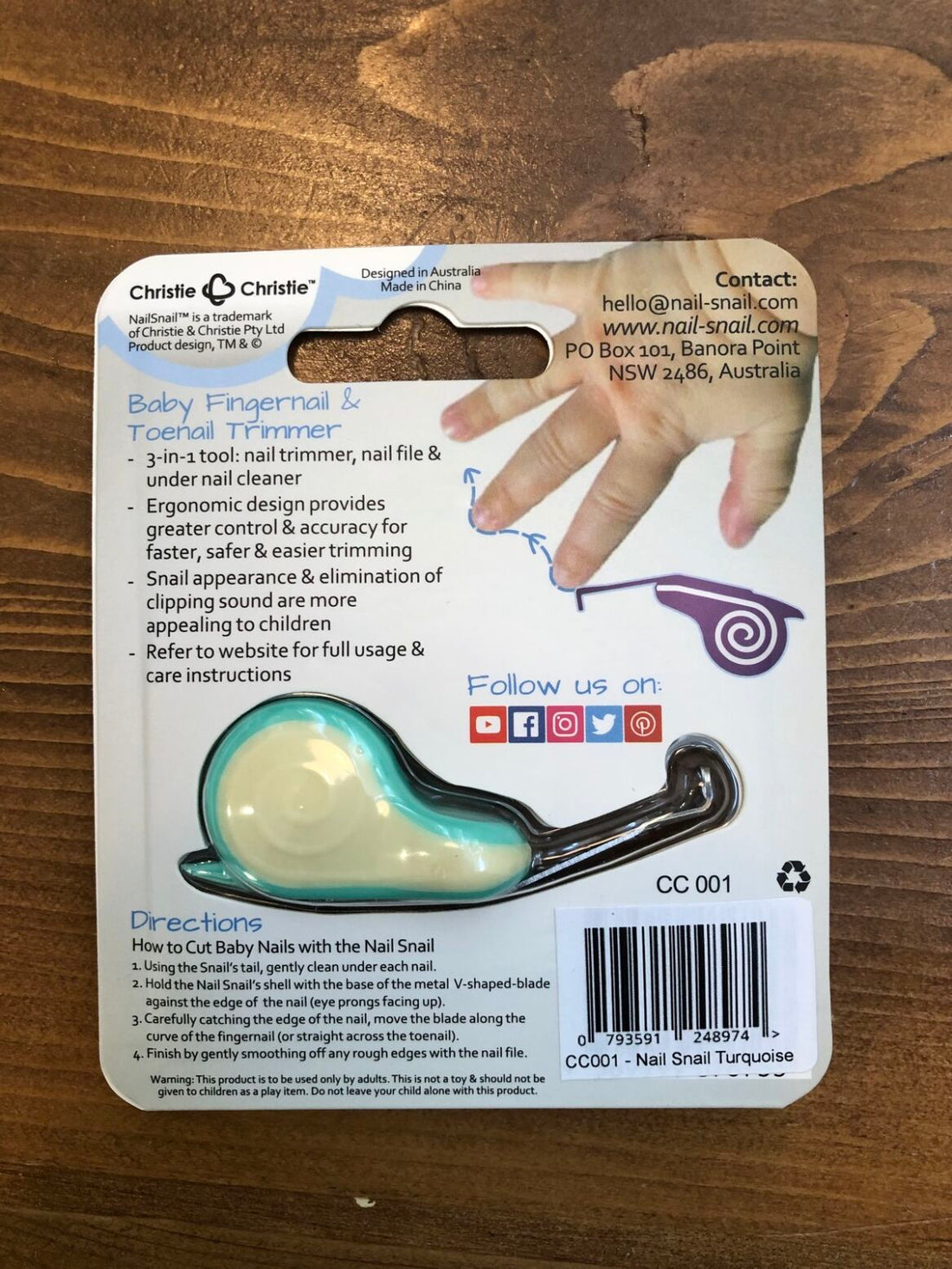 NailSnail snail nail clipper for children