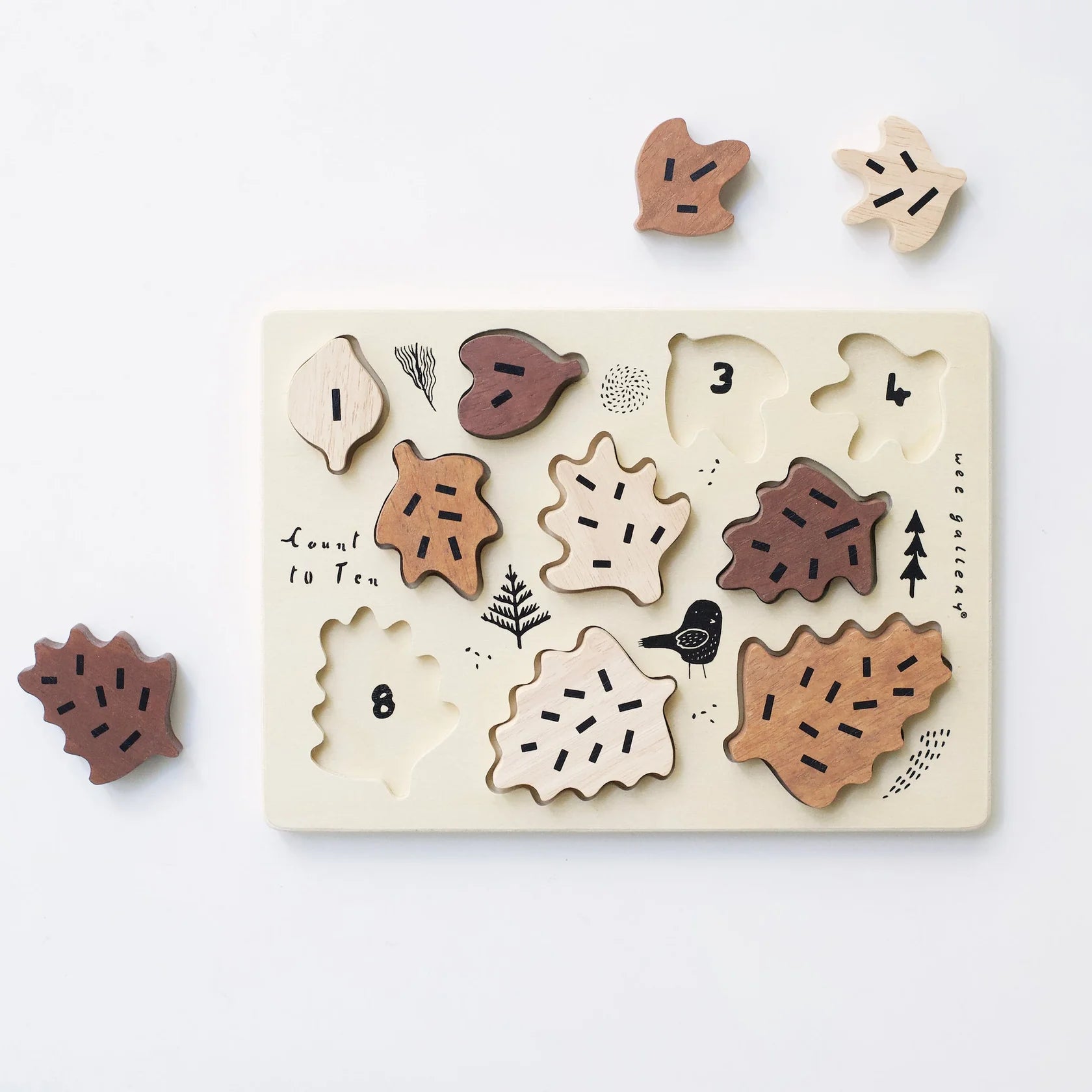 Wee Gallery Casse-tête pour compter feuilles
