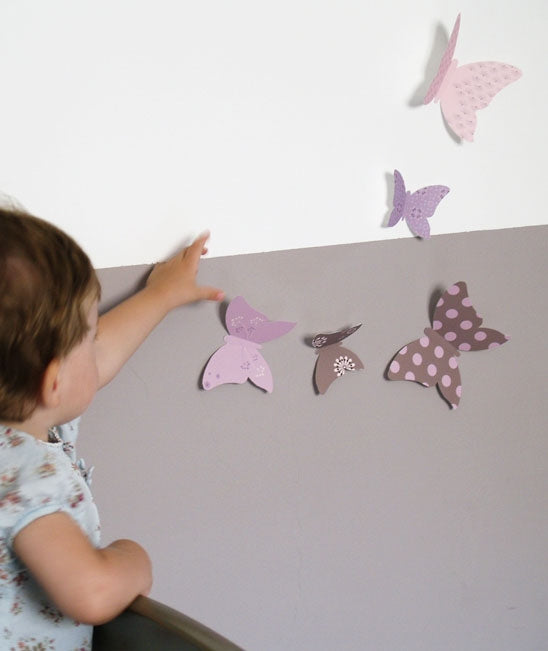 Lilipinso Pink butterfly wall stickers